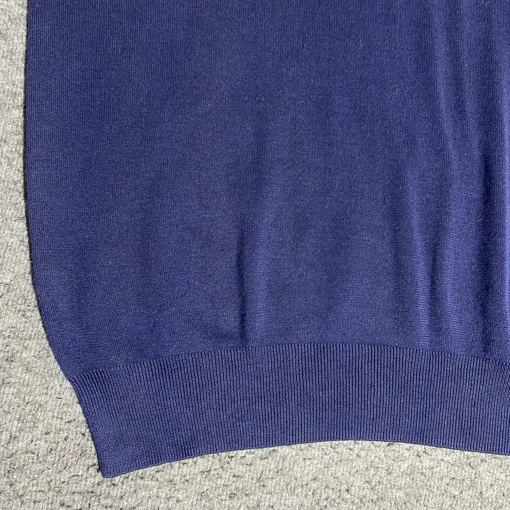 Polo Ralph Lauren Sweater Vest Navy Blue Mens Size XXL Pima Cotton V Neck Golf